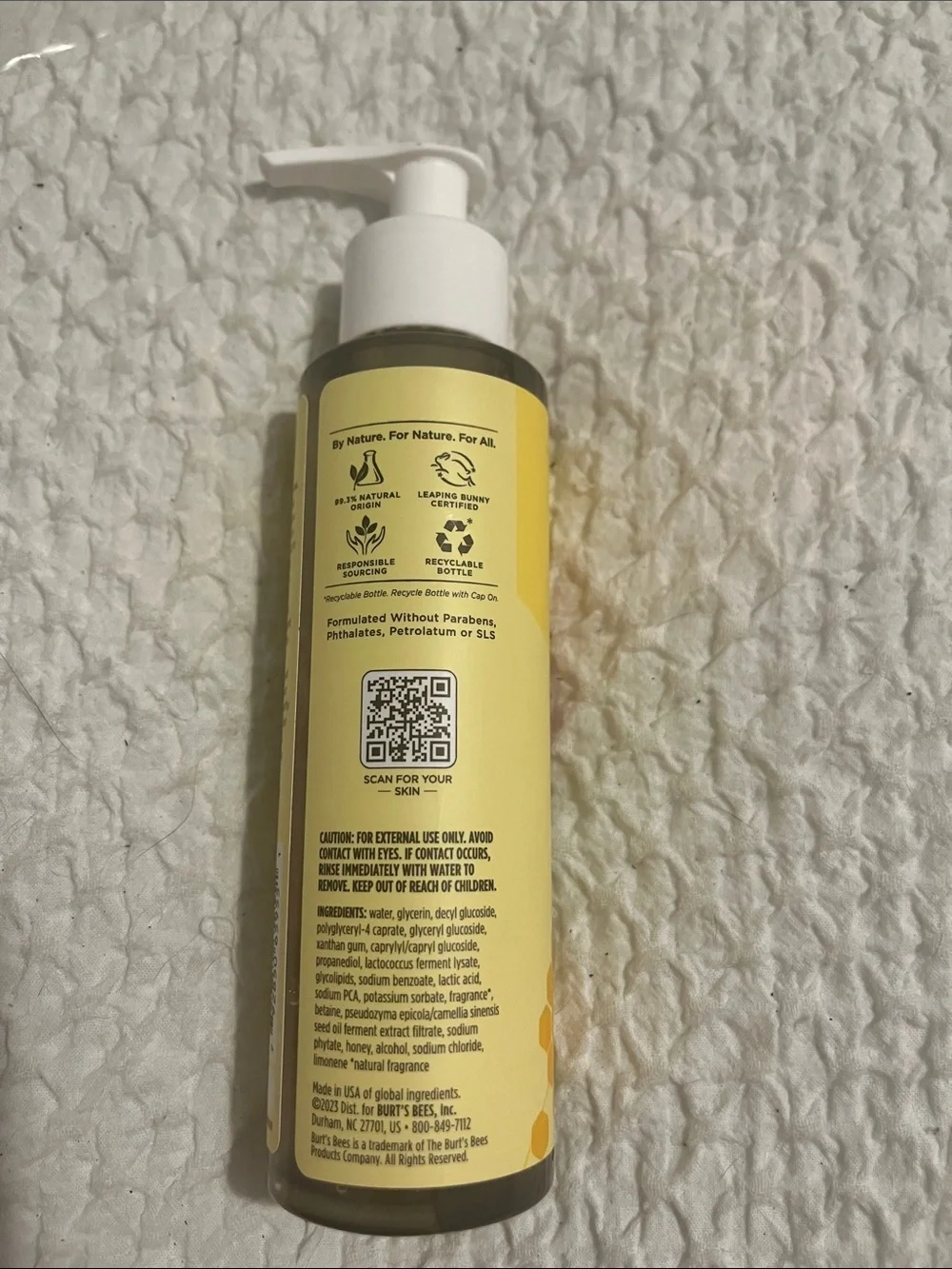 NWT Burt’s Bees Fermented Honey Gel Cleanser